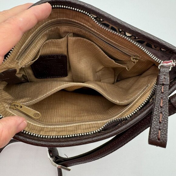 Brighton Renata Toledo Patterned Crossbody Purse With Adjustable Strap & Zipper - Picture 4 of 8